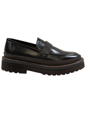 BRUNELLO CUCINELLI LEATHER LOAFER