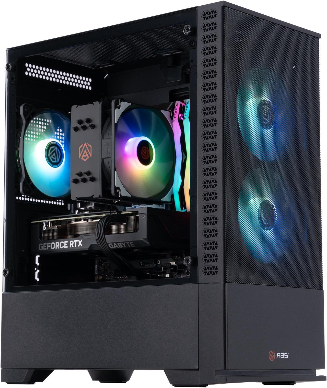 ABS Cyclone Aqua Gaming PC - Windows 11 - Intel i7 14700F - GeForce RTX 4070 - DLSS 3.5 - AI-Powered Performance - 32GB DDR5 6000MHz - 1TB M.2 NVMe SSD - CA14700F4070