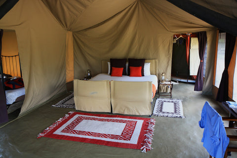 Example of a glamping tent, Serengeti