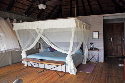 Bedroom in a permanent lodge