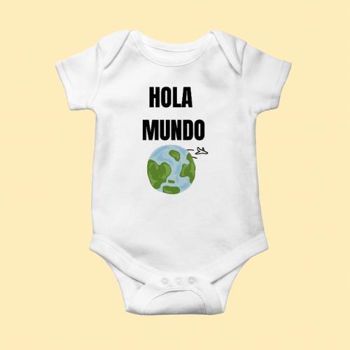 HOLA MUNDO ONESIE – BabyBuysAll