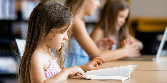 girl reading a book 