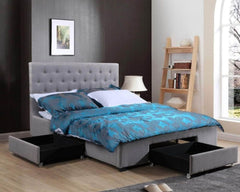 storage platform bed queen