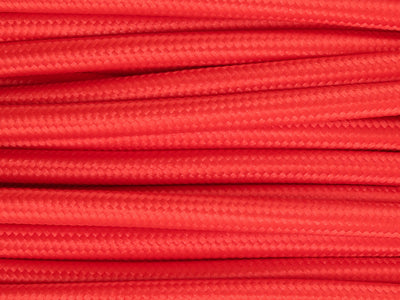 bright red fabric lighting cable