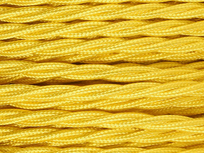 yellow braided lighting cable