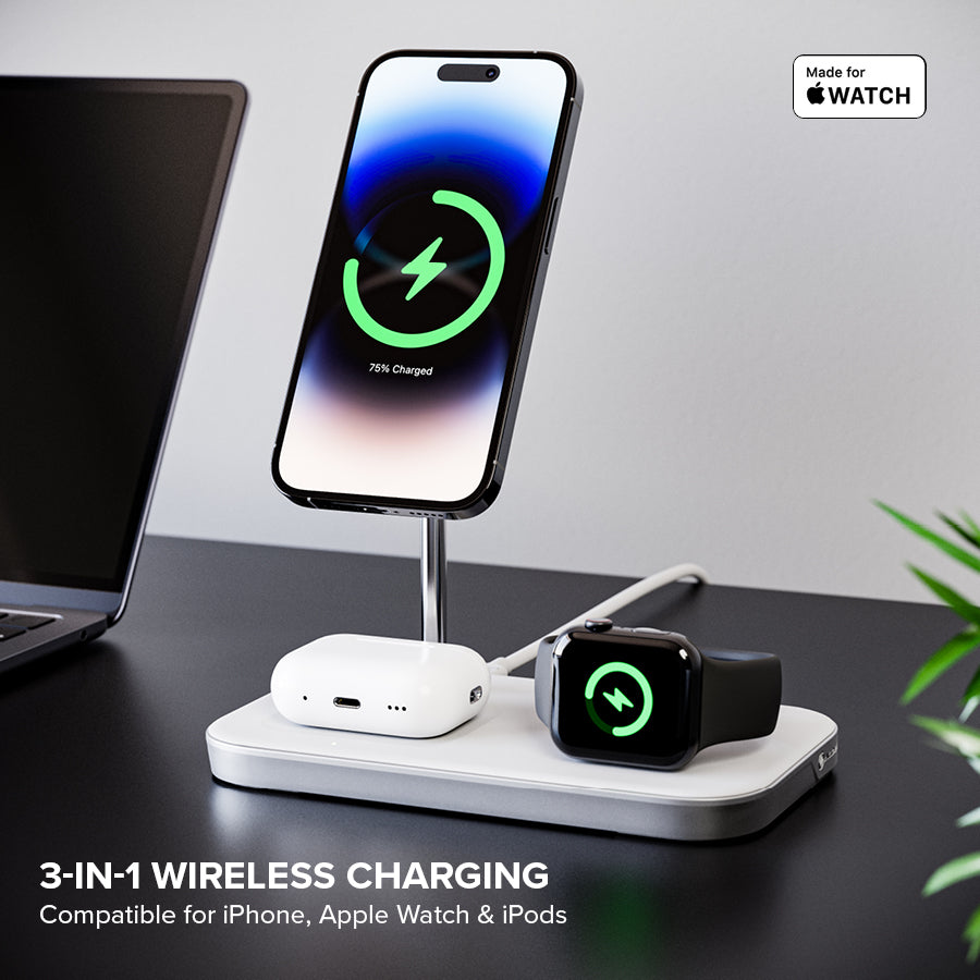 Buy 3-in-1 Wireless Charging Station - Apple Certified Online at Alogic –  ALOGIC USA