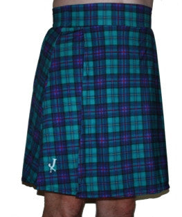 green and blue kilt