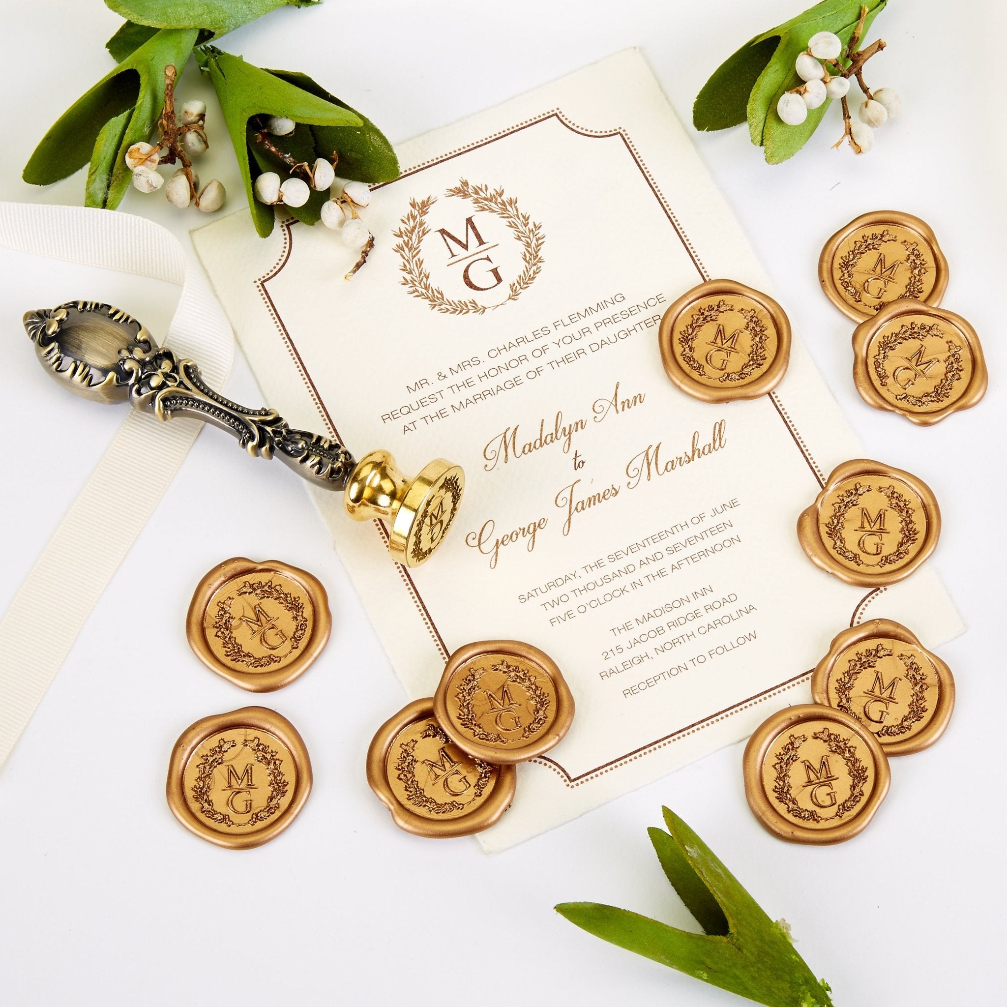 Crown Laurel Wreath and the Monogram Letter t -  Norway