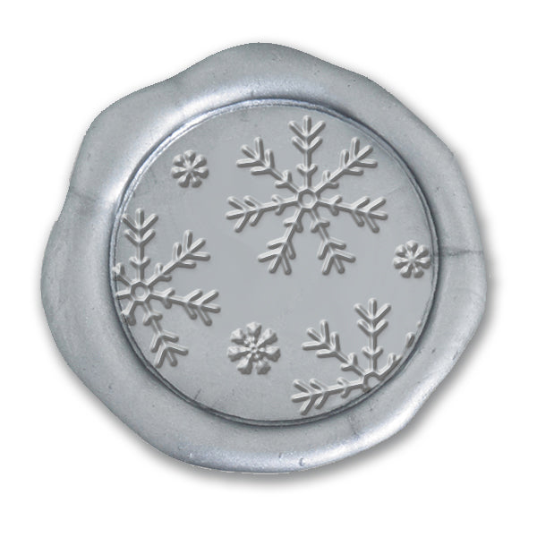 Hand wax stamp (seal) – Christmas motif – Snowflake