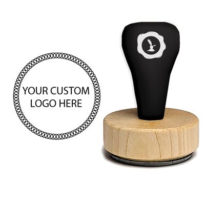 Custom Round Logo Self-Inking Rubber Stamp