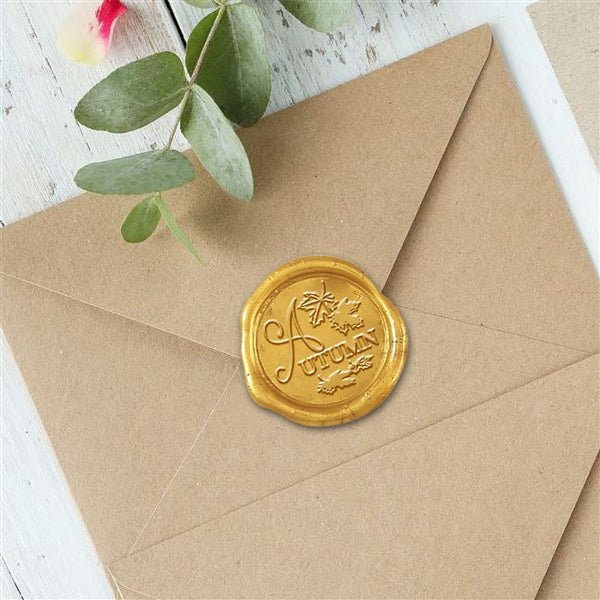 Thanksgiving Turkey Classic Gold Adhesive Symbol Wax Seal Stickers 50P –  Nostalgic Impressions