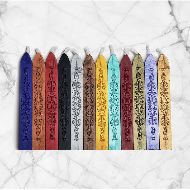 Royal Premium Sealing Wax with wick- 12PK Saver Pack Assortment