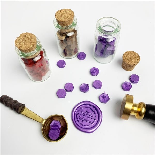 Borders Wax Seal Stamps with Rosewood Handle - Multiple Design options