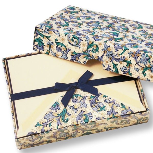 Italian Stationery Set in Keepsake Desktop Box by kartos - Florentia