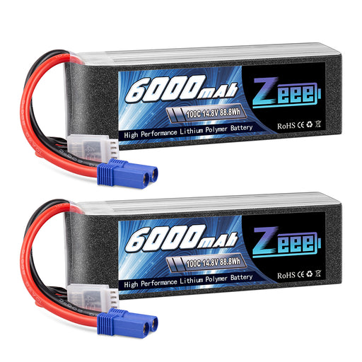 Pack de batterie (LiPo) 7.4 V 5000 mAh energy 1344145) 30 C boîtier  hardcase fiche T femelle