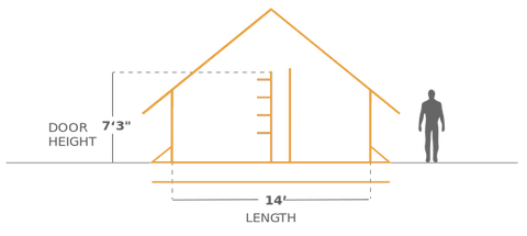 14'x16' Alpha Wall Tent Specs