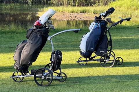 1500-V3-GRi-1500Li-V2-remote-controlled-electric-golf-trollies-sideview-wbag