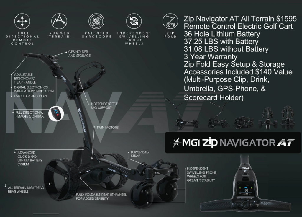 MGI Zip Nav AT - New 2024 Model - Features