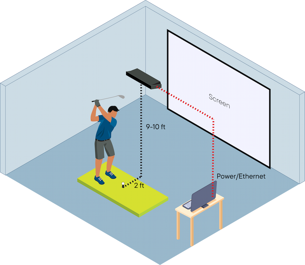 NVISAGE N1 Launch Monitor-space-requirements