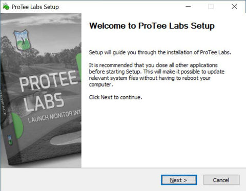 ProTee VX Software Installation