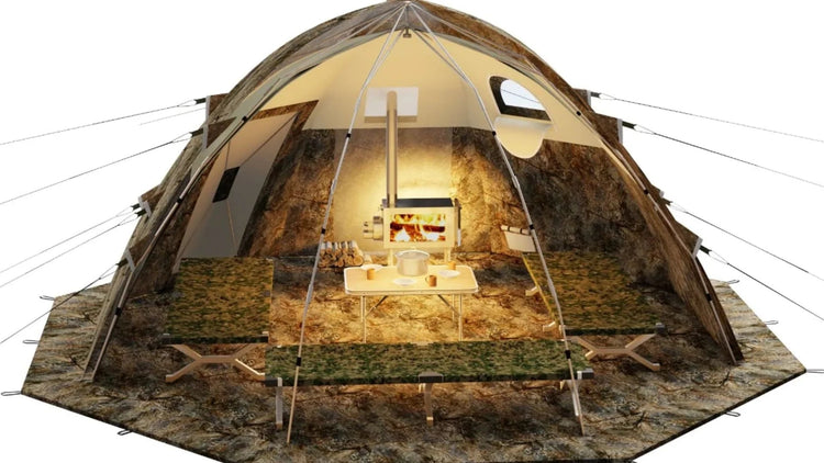 RBM Outdoors - All-Season Premium Outfitter Wall Tent with Stove Jack – Big  Horn Golfer