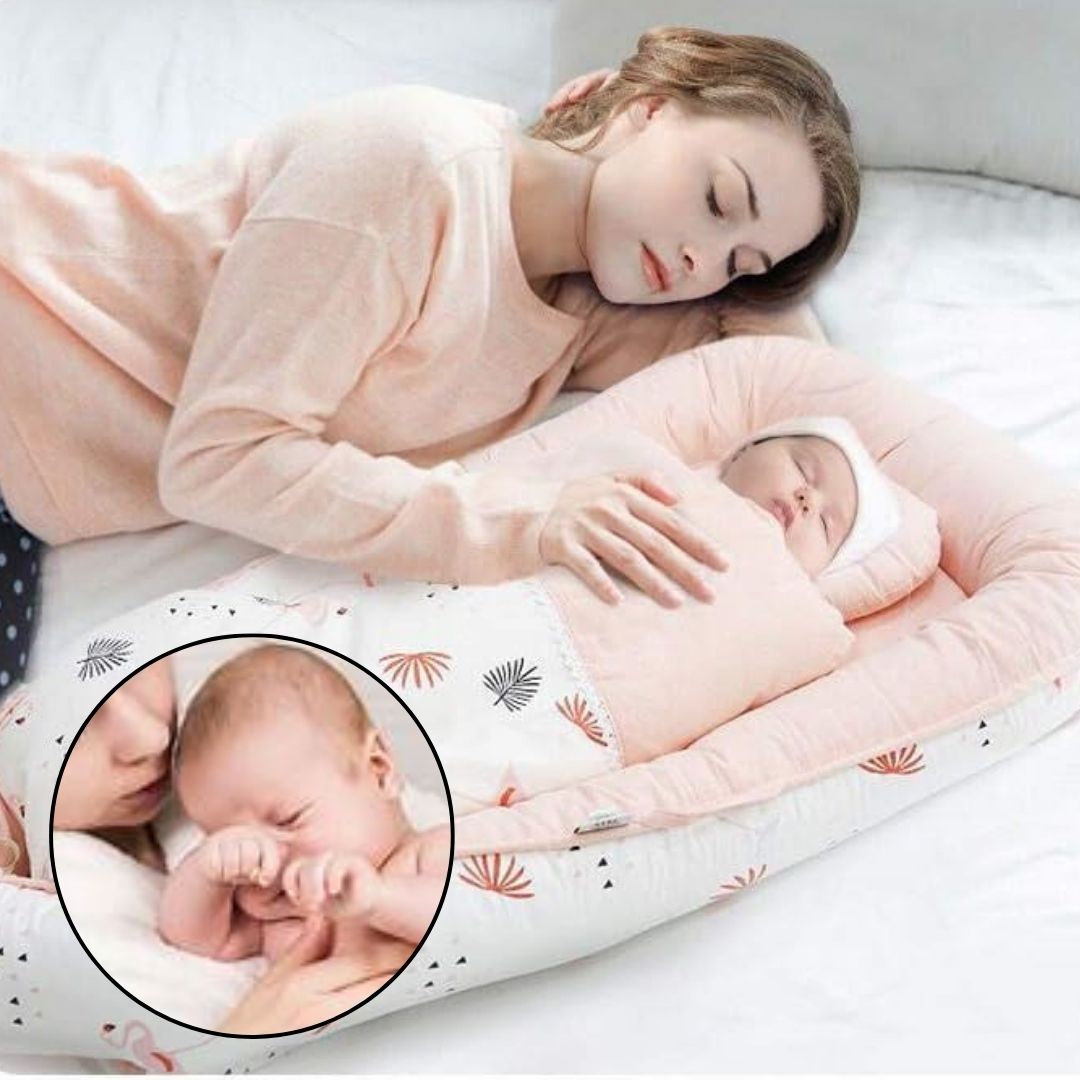 cocon pour bebe orange corail sommeil profond