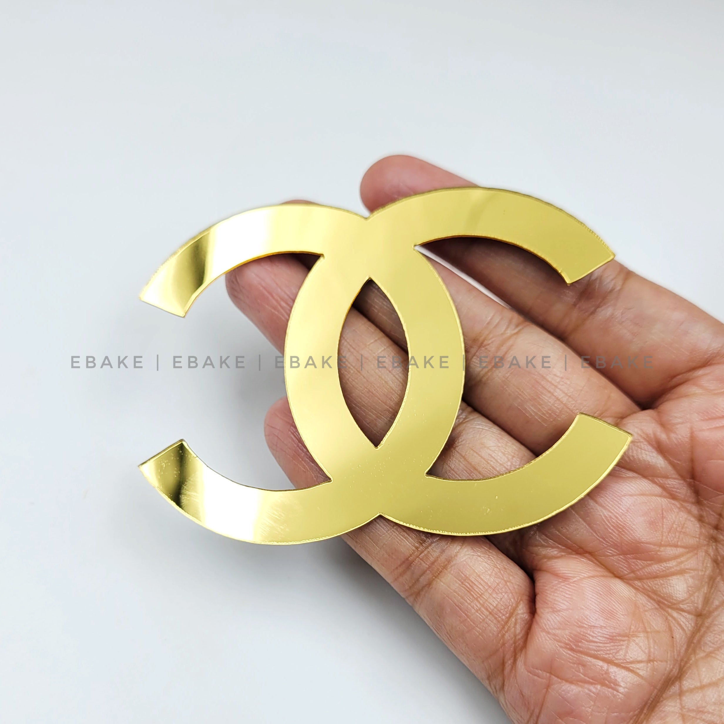 Chanel Logo Cake Charm 3 Inch  EBAKE