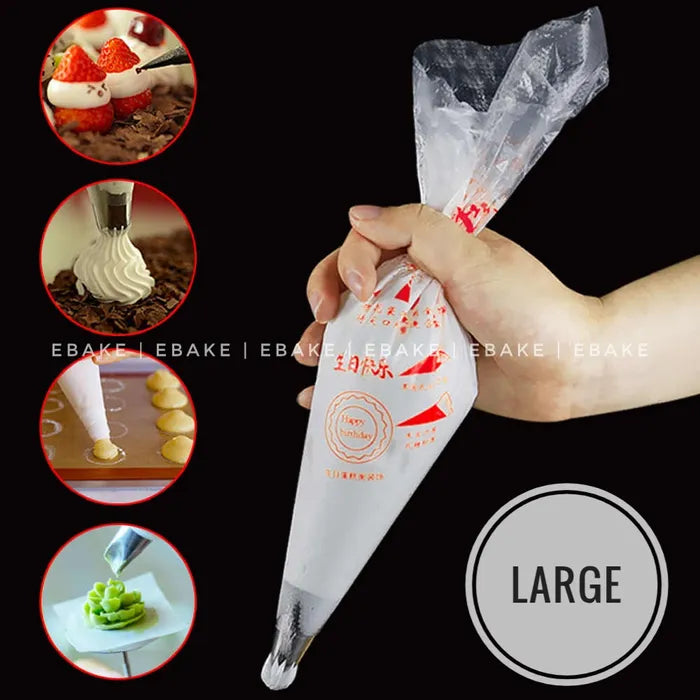 Silicone Reusable 34 cm Icing Piping Cream Pastry Bag Cake Decorating Tool