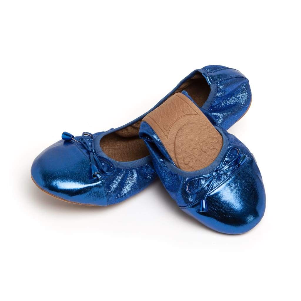 cobalt blue flat shoes