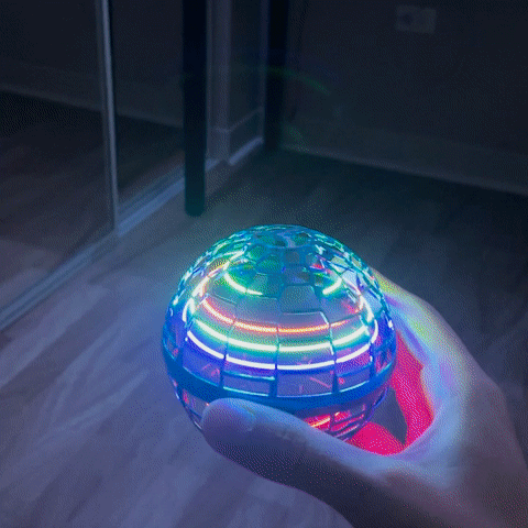 Juguete Bola Voladora, Bola de Flotador Controlada a Mano Spinner de Bola  Mágica Bola de Orbe Voladora con Luz LED de Colores Juguete Volador