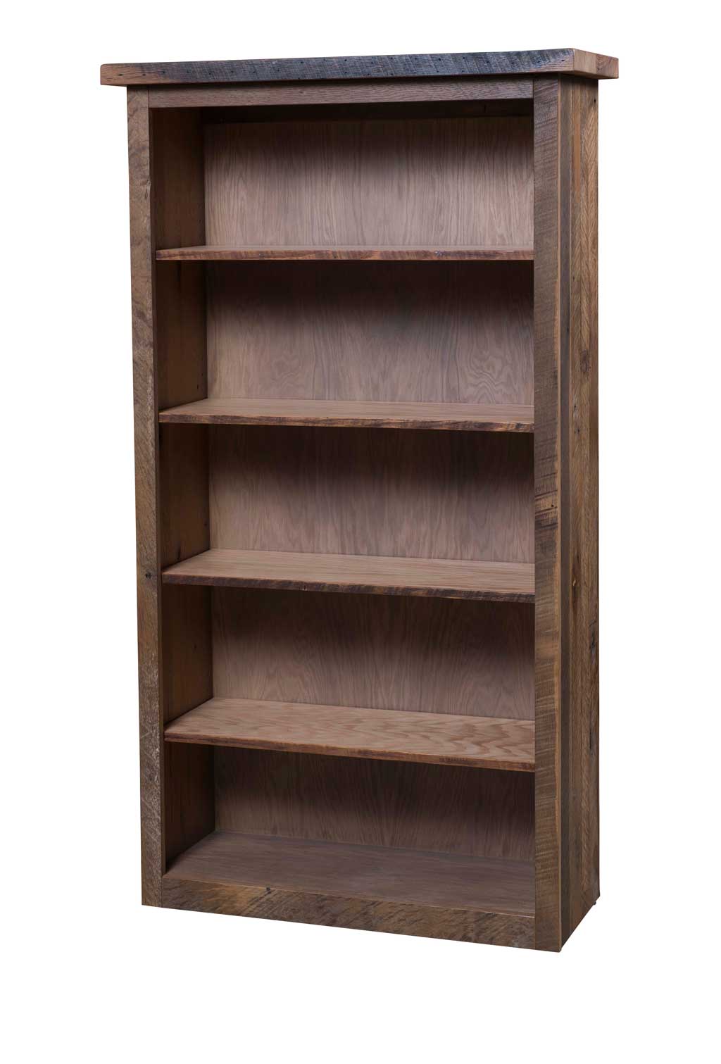Barnwood Book Shelf Industrial Craftsman