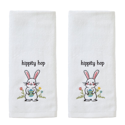 X2 CARO NEW!!! EASTER BUNNY HAND TOWEL COTTON SOFT CUTE!
