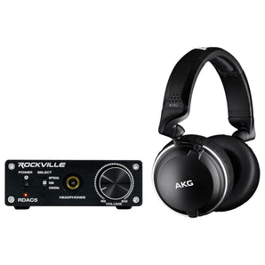 AKG K240 MKII Pro Studio Audiophile Headphones K 240 MK II + Tube Headphone  Amp - Rockville Audio