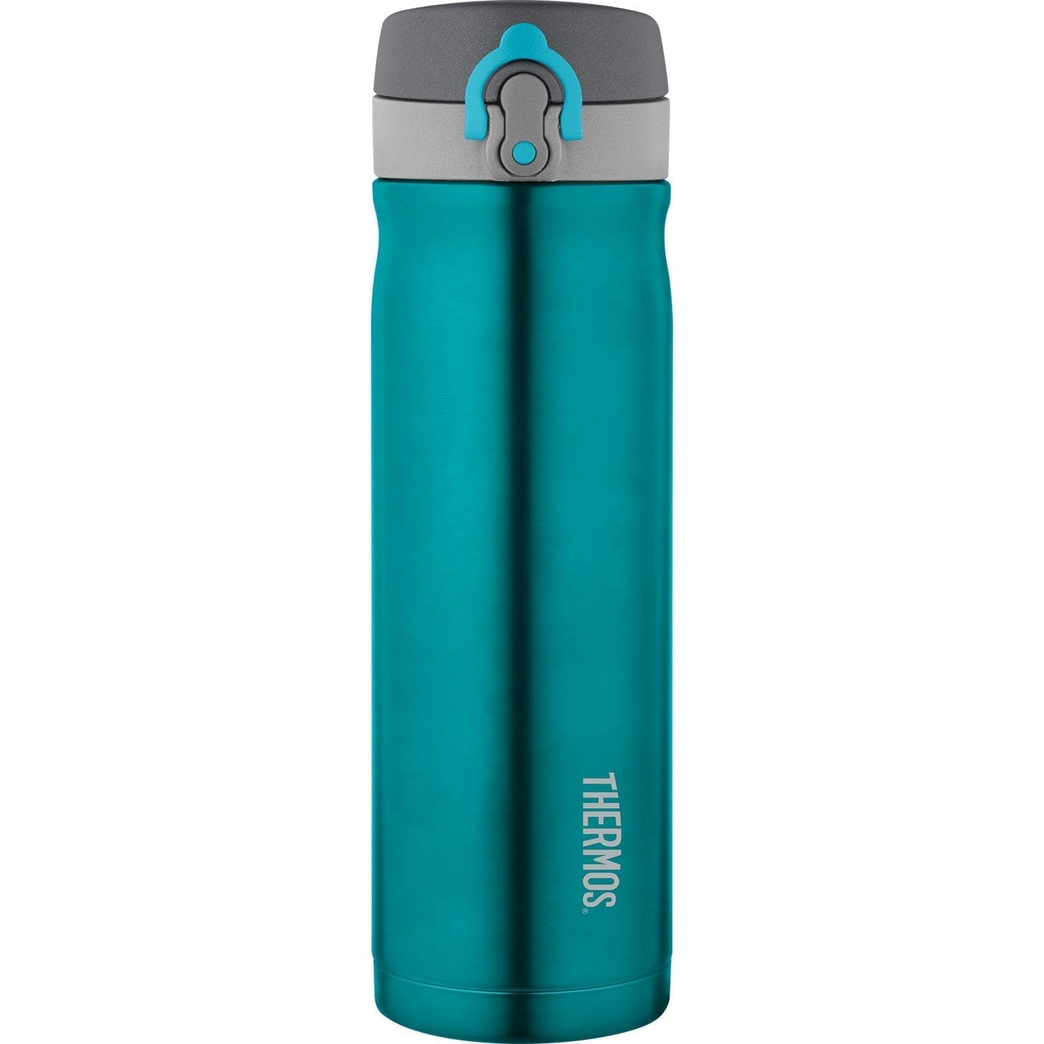 Thermos Funtainer Charcoal and Blue Stainless Steel Vacuum Insulated 16 Ounce Water Bottle