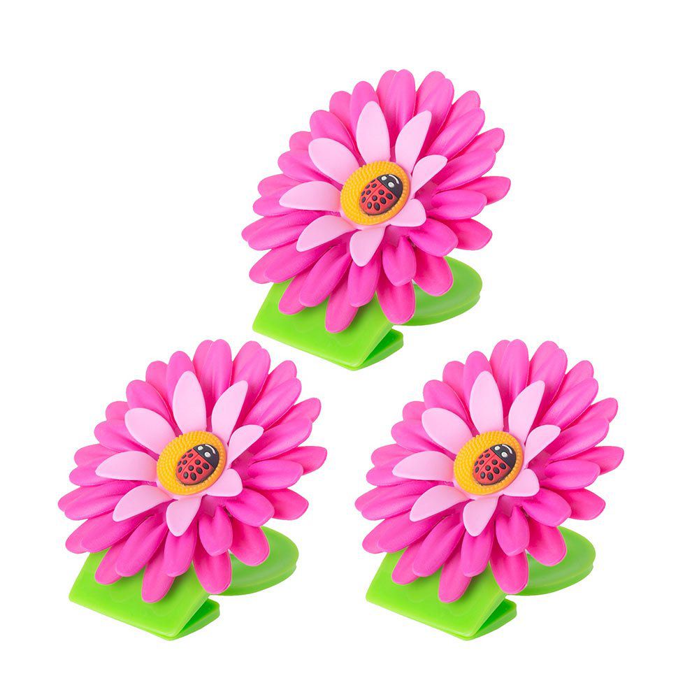 Vigar Flower Power Pink 3pc Sink Side Dish Washing Caddy Set w/ Soap  Dispenser