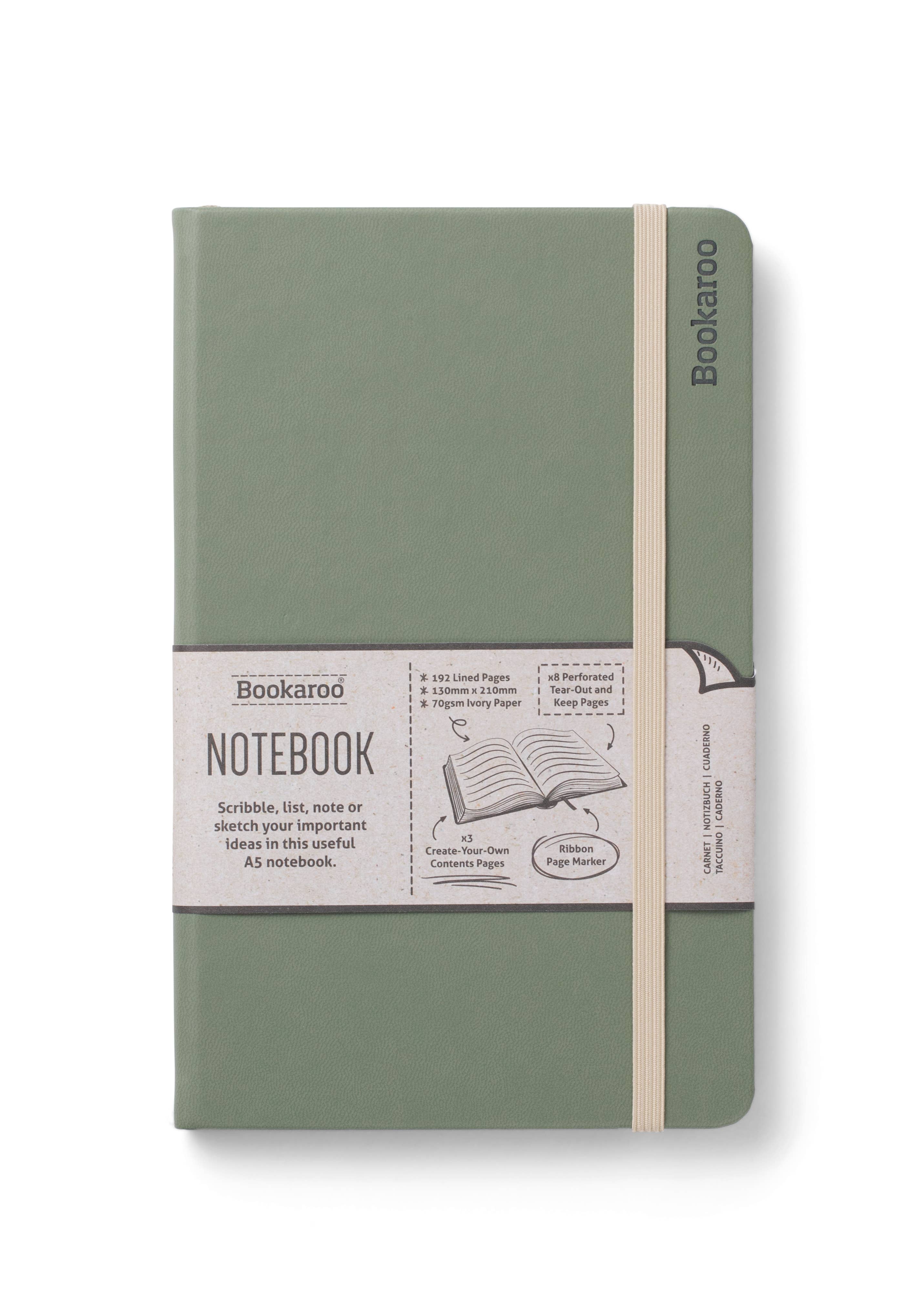 if USA - Bookaroo A5 Notebook: Fern