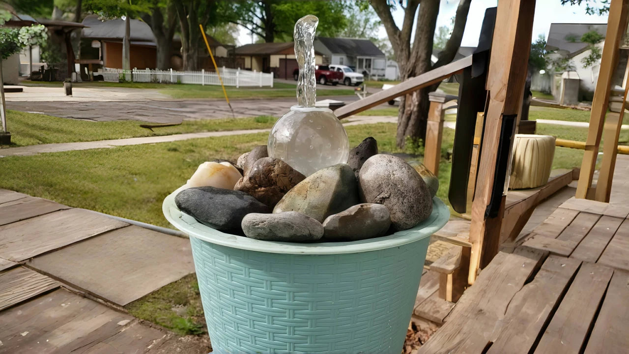 Create a dreamy hummingbird fountain