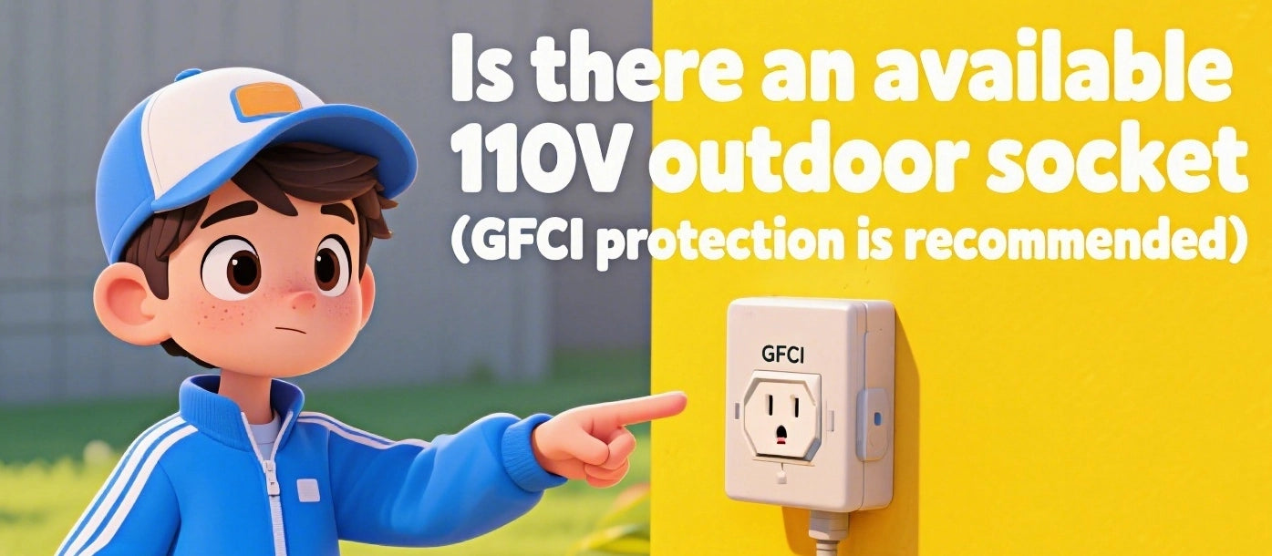 Is there an available 110V outdoor socket