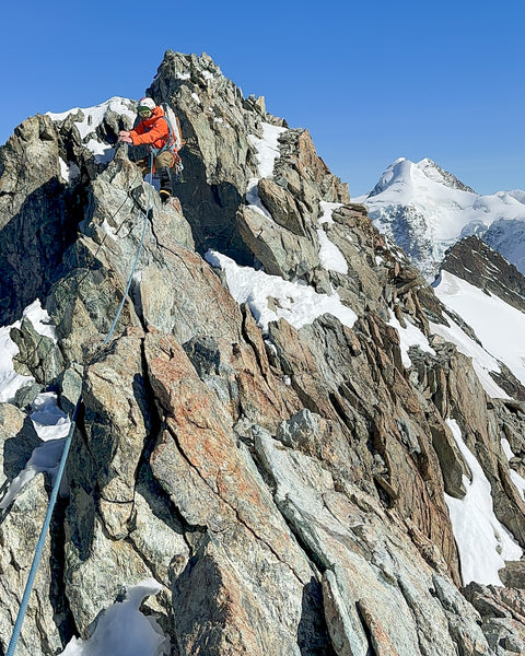 Wunderbare Kletterei auf der Breithorntraverse