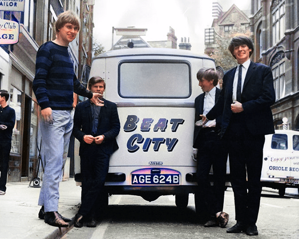 Tom Newman with early band the Tom Cats, circa 1964.