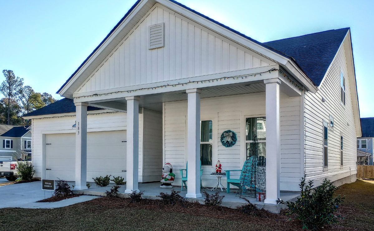 Our new house is fairly traditional-looking, in a fairly traditional-looking neighborhood.