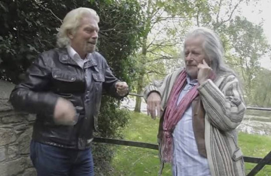 Sir Richard Branson and Tom Newman.