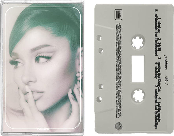 Ariana Grande, Positions album on cassette.