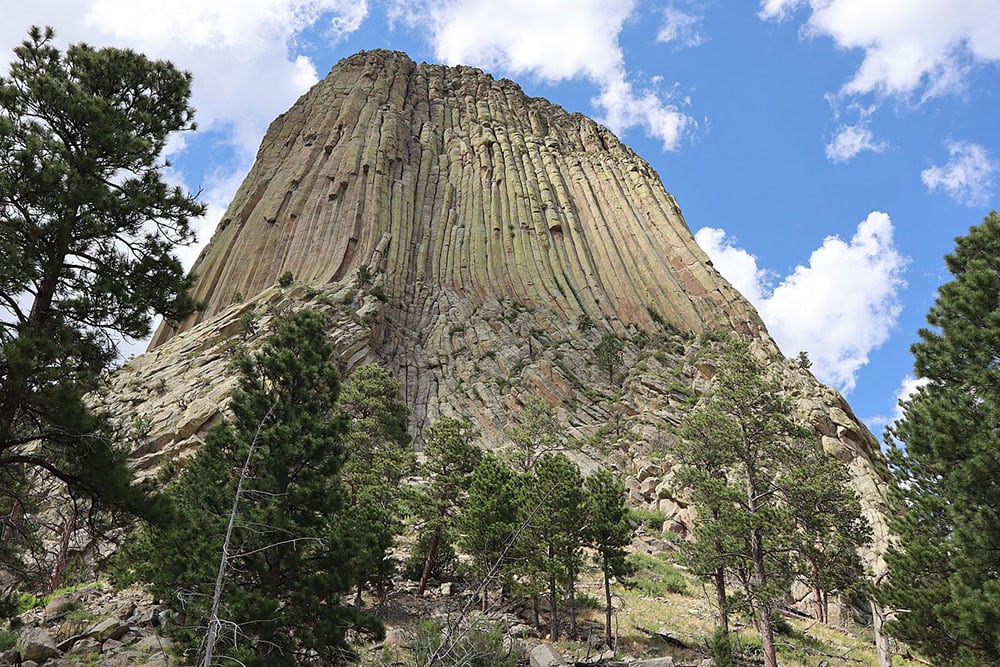 Devils Tower, Wyoming. Courtesy of Wikipedia/Jonathunder.