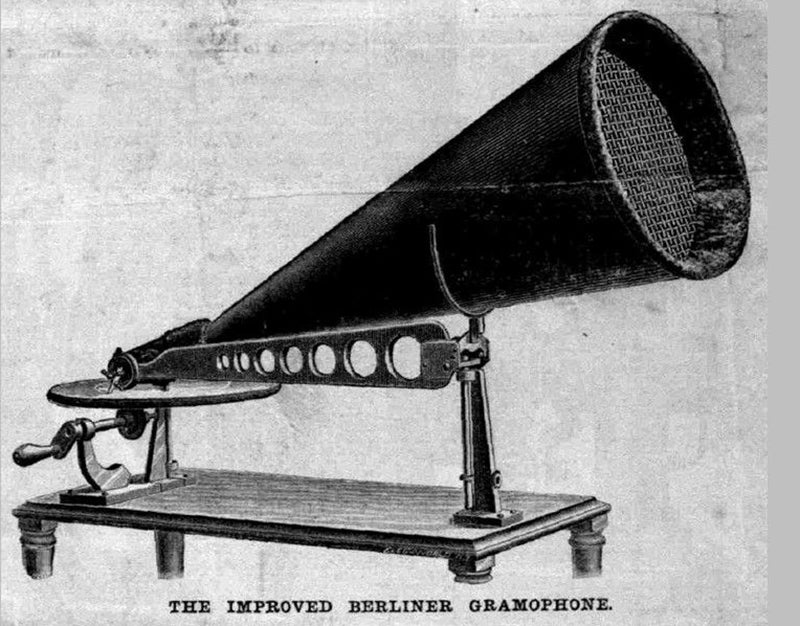 The improved Berliner gramophone.