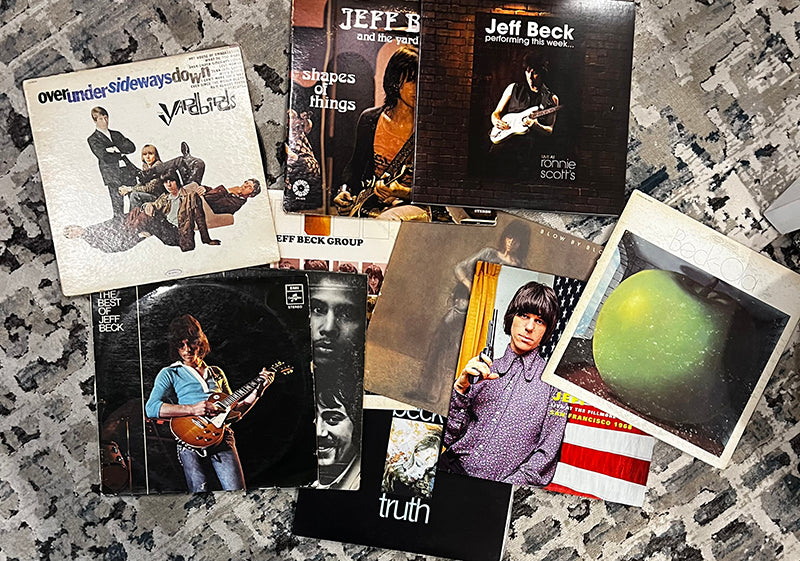 Jeff Beck albums from Jay Jay’s collection. Courtesy of the author.