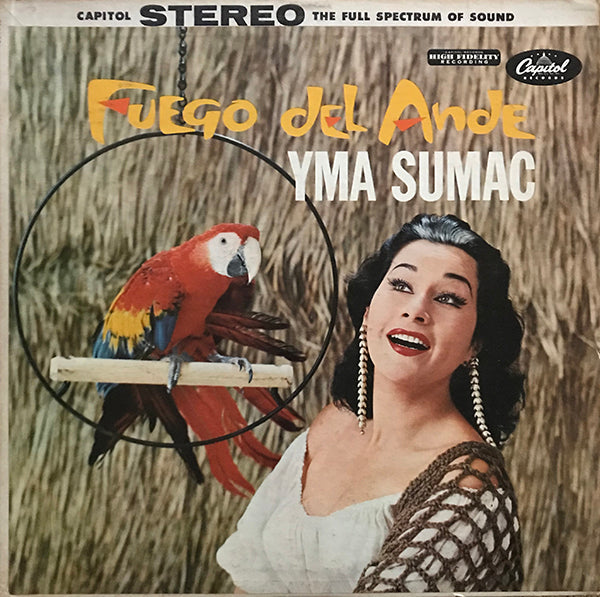 Yma Sumac, Fuego del Ande, album cover.