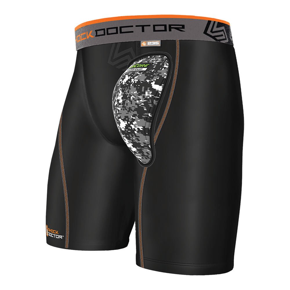 shock doctor compression shorts 598 INSERT CUP 5 PADDED MEN'S OR