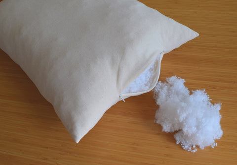 The sustainable Adjustable Loft Feature on A Little Pillow Company pillow