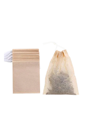 20 Unbleached Tea Filter Bags for Loose Leaf Tea, Biodegradable and Compostable Tea Bags Empty - Sip Herbals